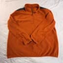 Merrell Fleece Pullover XL Orange Polyester 1/4 Zip Hiking Outdoor Sweater