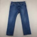 Levi's Premium Lot 501 Jeans Mens 36x30 Blue Straight Button Fly Medium Wash