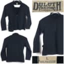 Duluth Trading Co Womens Large Black Polartec 1/4 Zip Fleece Pullover 42 in Bust