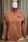 Patagonia Women's Better Sweater Burl Red Sz S 1/4 Zipper