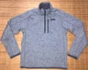 Men’s Patagonia 1/4 Zip Better Sweater Fleece 25523 Gray Small EUC