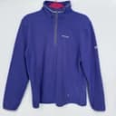 Craghoppers Women’s Blue Thin Fleece Jumper Pullover Autumn Winter Size 16 UK