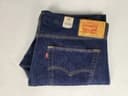 Levi's 501 Original Regular Button Fly Straight Jeans 44X32 Mens Blue 100 Cotton