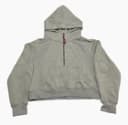 Lululemon Scuba Gray Half-Zip Hooded Pullover Hoodie Pockets Womens 10