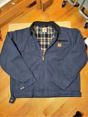 Carhartt Detroit Jacket Plaid-Lined Blue