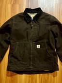 Carhartt Women’s Brown Detroit Jacket - Rugged Workwear Coat Medium