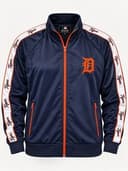 Detroit Tigers MLB 4XL Navy Orange Full Zip Track Jacket Baseball