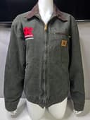 Vintage Carhartt J97 Detroit Jacket in the Moss Green (MOS) colorway Size Medium