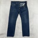 Levi's 501 Jeans Mens 32x30 Blue Straight Button Fly Denim Medium Wash Pants