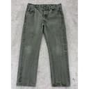 Levi's 501 White Oak Cone Denim Jeans Men's 34x30 Olive Green Americana Workwear