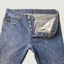 Levi's 501 Jeans Mens 34x34 Original Fit Blue Button Fly Straight Leg Denim