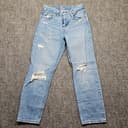 Levis 501 Original Fit Distressed Light Wash Jeans W24 L26 36200-0187
