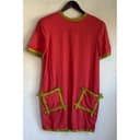 Vtg 80s Stanley Platos Martin Ross Button Shift Dress 12 Mod Maximalist New Wave