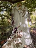 Maeve by Anthropologie- women’s Long Floral Shirt Dress - White & Brown