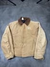 Carhartt JQ186 BRN Detroit Style Arctic Quilt Lined Jacket Sz L 46 Brown 25x24