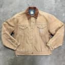 Vintage Carhartt Detroit Blanket Lined Trucker Jacket size large