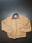 Vintage 1986 Carhartt 6BLJ Detroit Jacket 46 USA Blanket Lined Brown Duck Canvas