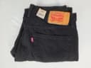 Levi's 501 Original Regular Straight Denim Jeans 34X30 Men's Black 99% Cotton