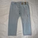 Levi’s 501 Original Light Wash 22W 100% Cotton Straight Leg Jeans NWT