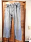 Levis Mens 34x30 Faded Gray, 501 Original Fit Straight Denim Jeans, Button Fly